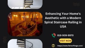 Read more about the article Enhancing Your Home’s Aesthetic with a Modern Spiral Staircase Railing in USA